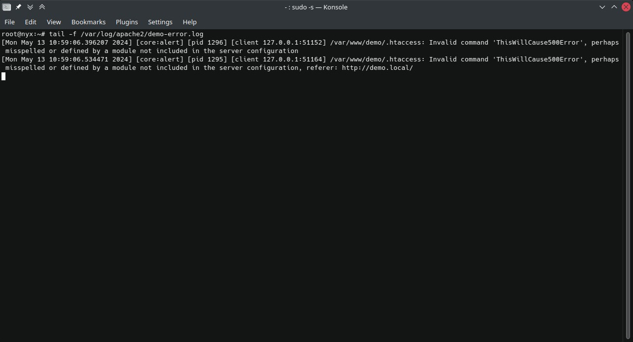 Apache error log on Ubuntu